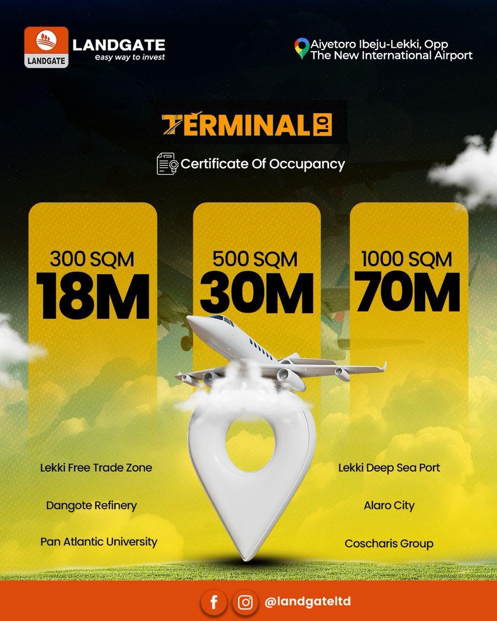 Vision+Reality Meets here....Terminal 1.0 Aiyetoro Ibeju Lekki Opposite the New Lekki Int'l Airport