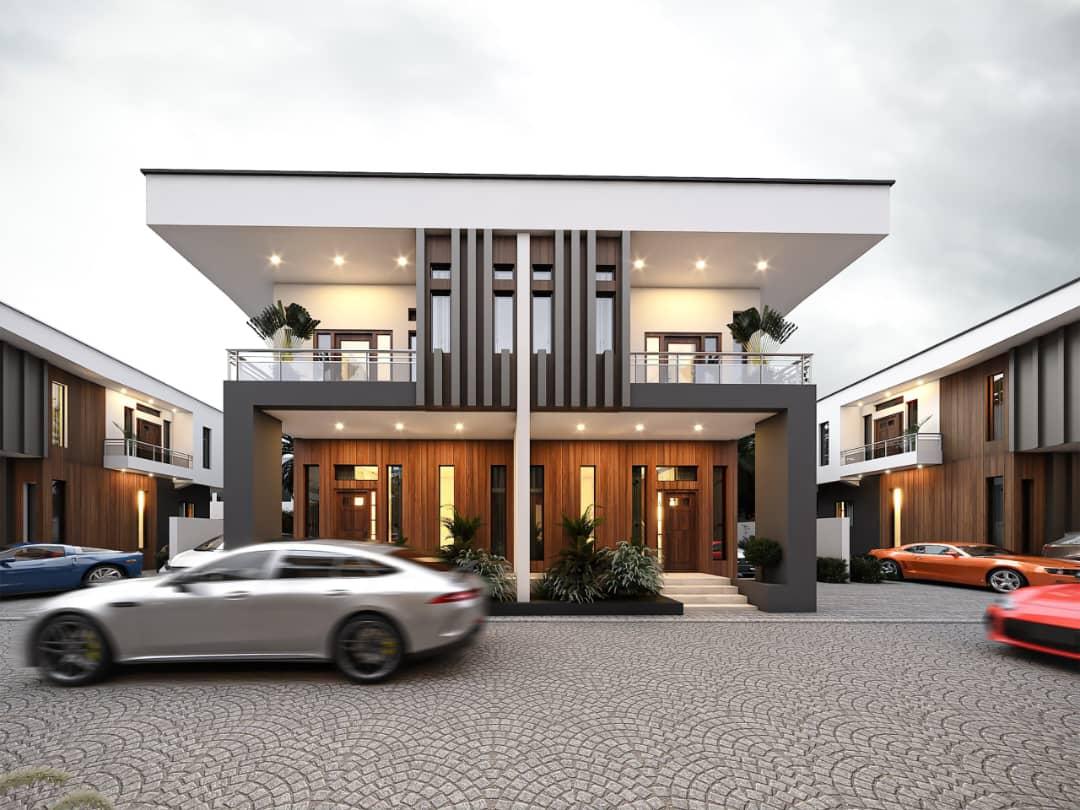 3 Bedroom Semi-Detached Duplex with Bq Watchtower Road, Lakowe Golf