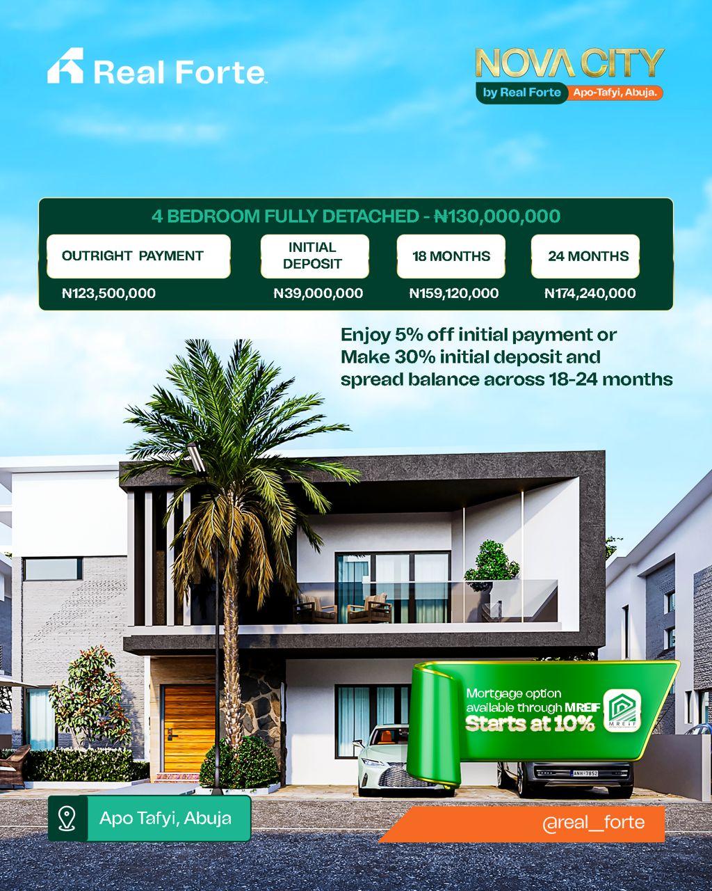 Strategically positioned Terraces in Abuja