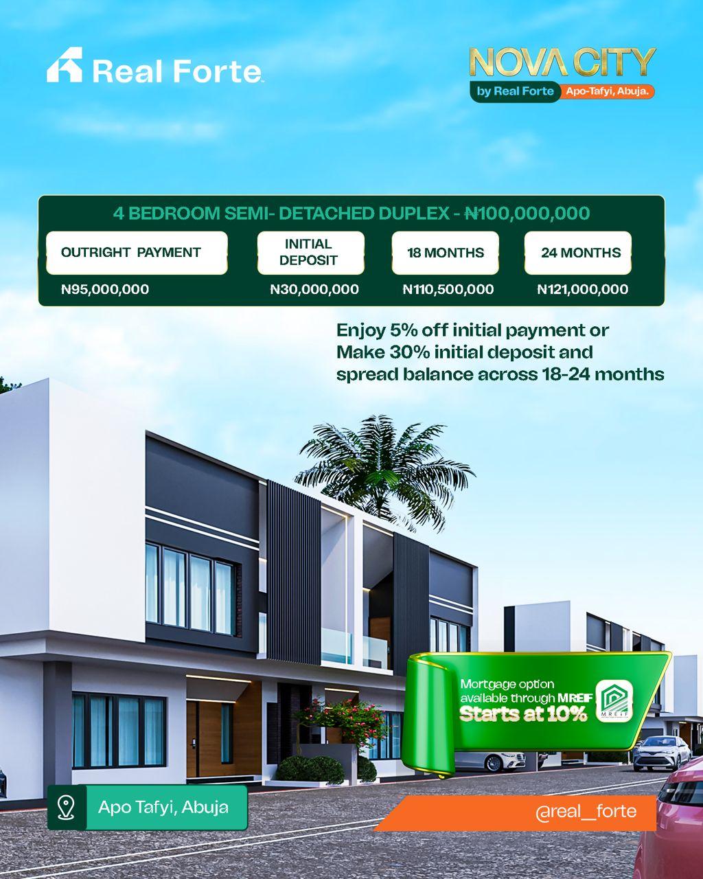 Strategically positioned Terraces in Abuja