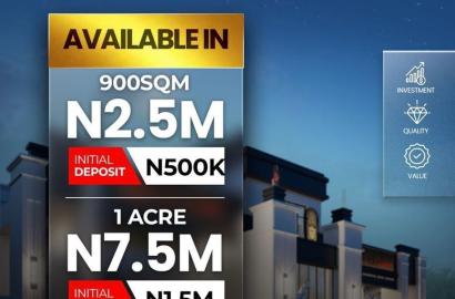 Prime plots of Land at Edo State with Govt Allocation/ C of O